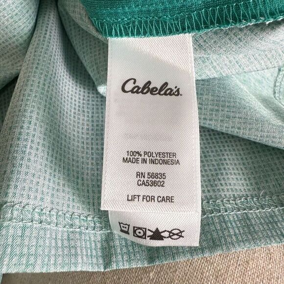 Cabela's XPG Long Sleeve Shirt, Women's Sz L, Green & White, Fishing, Outdoors - Picture 11 of 13